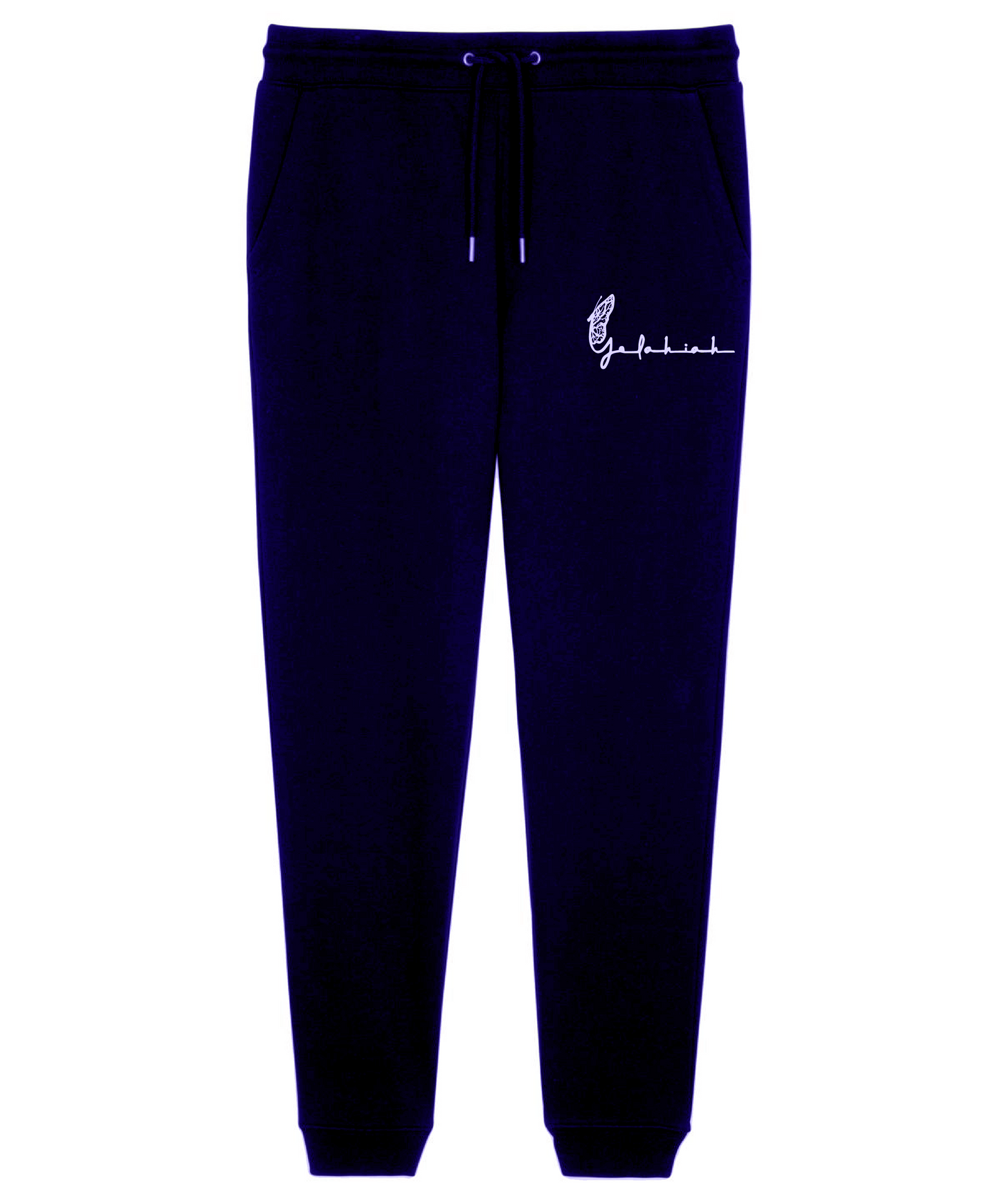 Black Jogginsbroek (unisex) - Yelahiah Text